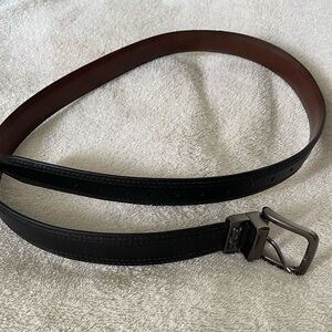 Men's Black Leather Belt - Size XL (34-36)